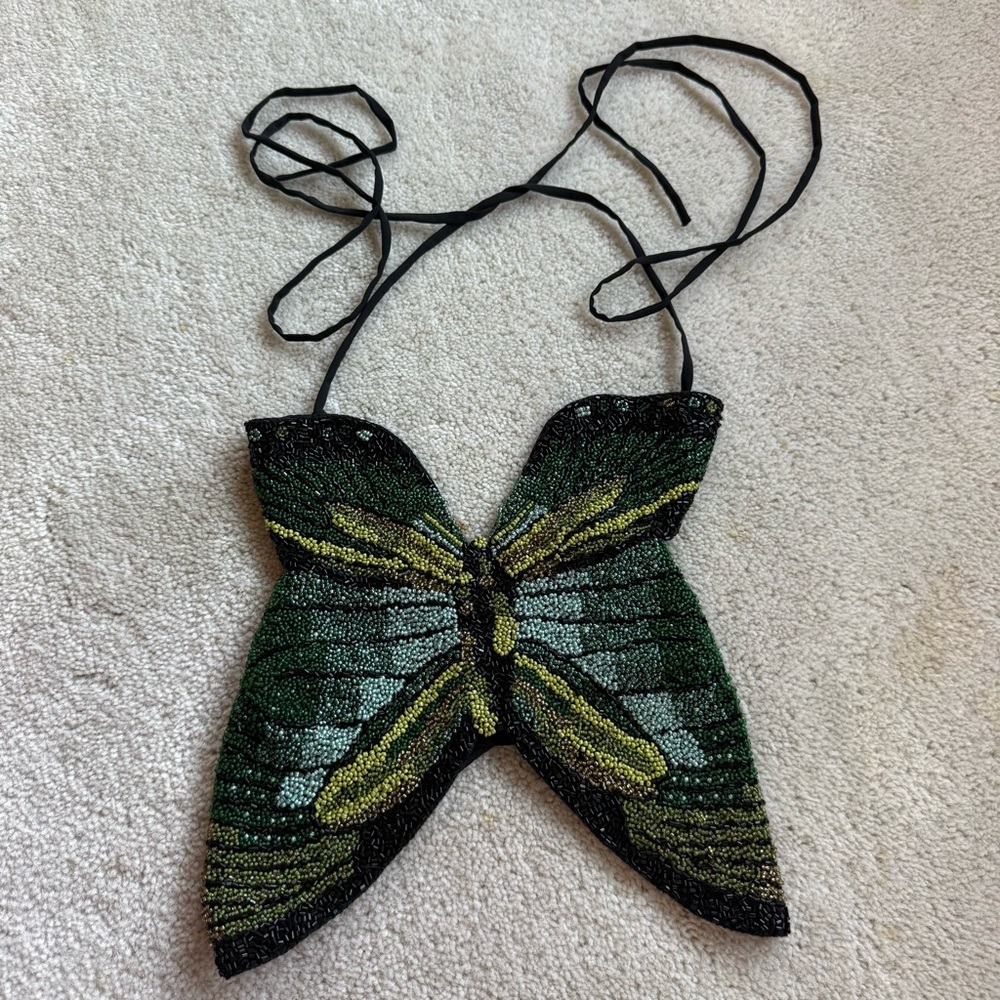Cult Gaia x Bratz beaded butterfly top size XS - Picture 1 of 2